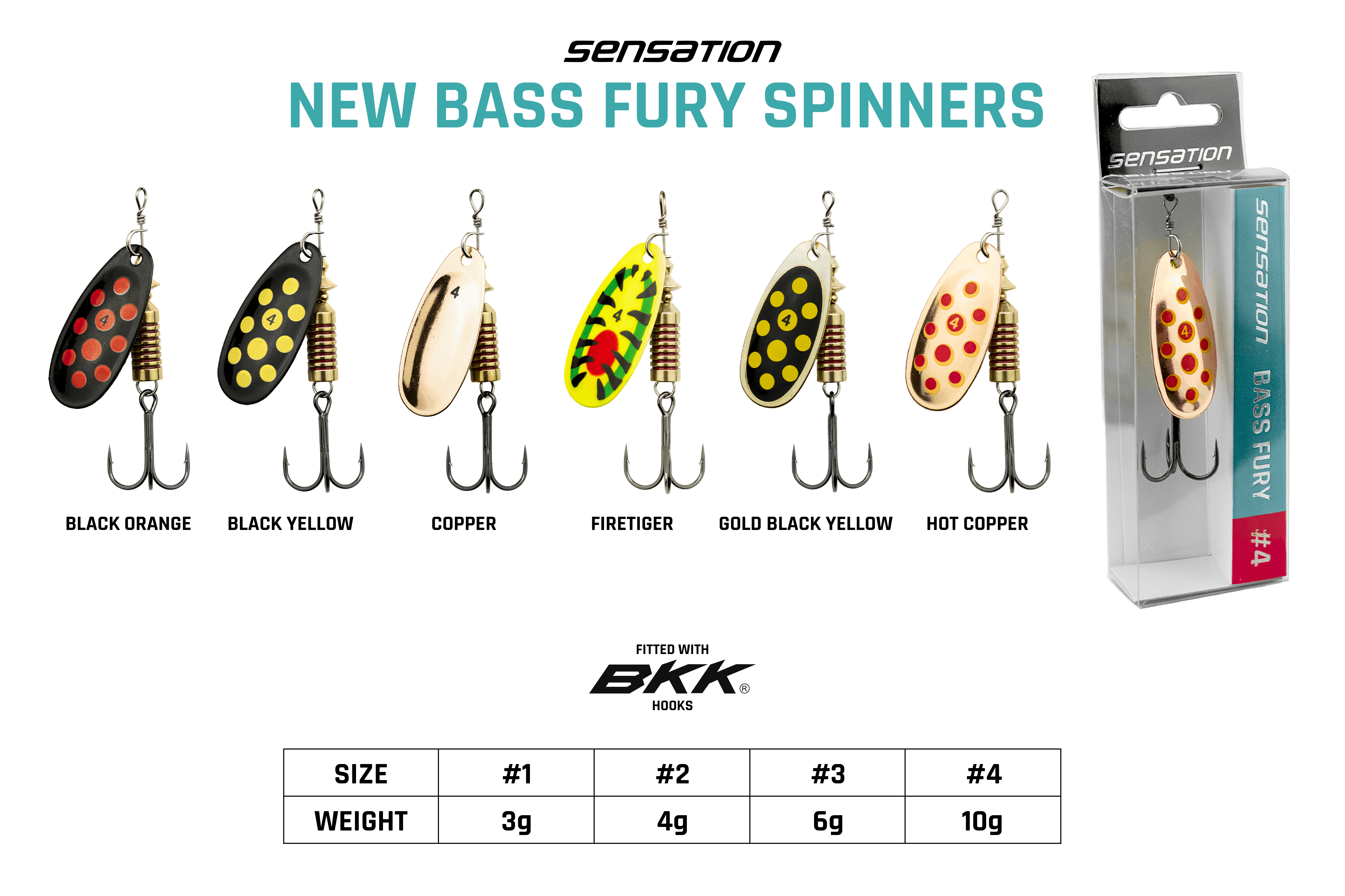 LAURENCE ARCHER TIGERTAILZ STRYPER まとめ売り Sensation Bass Fury Inline Spinner Black Yellow #1 3g (2026)